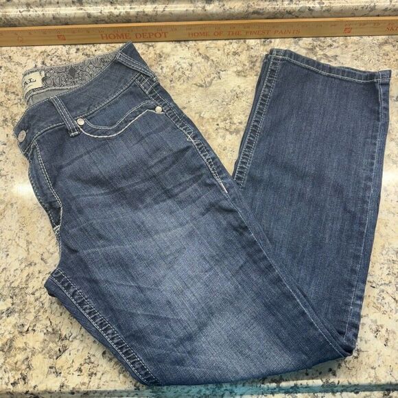 Ariat Women's Straight Leg Jeans - Blue - Picture 10 of 13